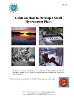 Guide on How to Develop a Small Hydropower Plant