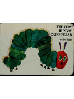 The Very Hungry Caterpillar - Cambridge School