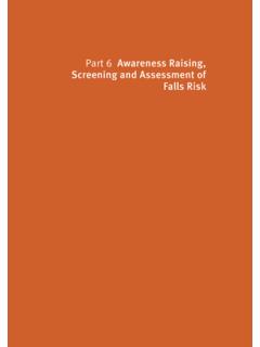 Part 6 Awareness Raising, Screening and Assessment of …