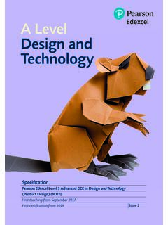 A Level Design and Technology - Edexcel